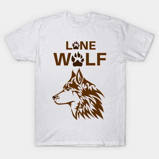 Lone Wolf - walk your own path T-Shirt by RIVEofficial